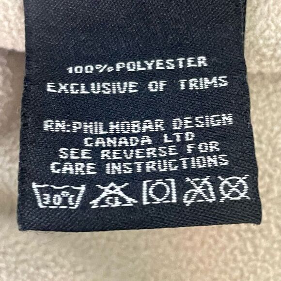 EIVISSA COLLECTION Tan, Super soft Fleece Jacket, Ruffled Collar & Cuff, Size M - Picture 5 of 9